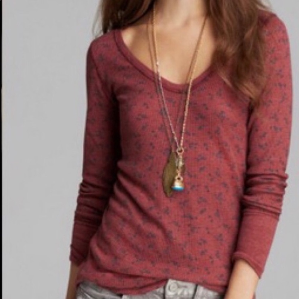 ✨last chance✨ Free People We the Free long sleeve floral thermal